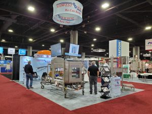 A photo of Midwest Machine's booth at the IPPE 2020 trade show